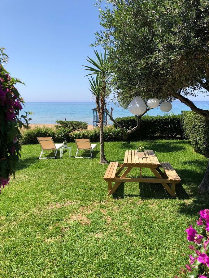 Aqua Seafront Glyfada Corfu Beach House With Garden Ngoại thất bức ảnh