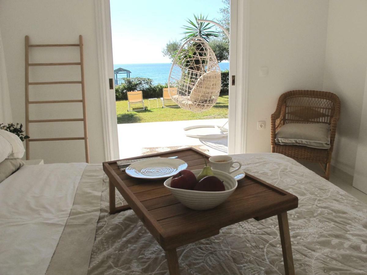Aqua Seafront Glyfada Corfu Beach House With Garden Ngoại thất bức ảnh