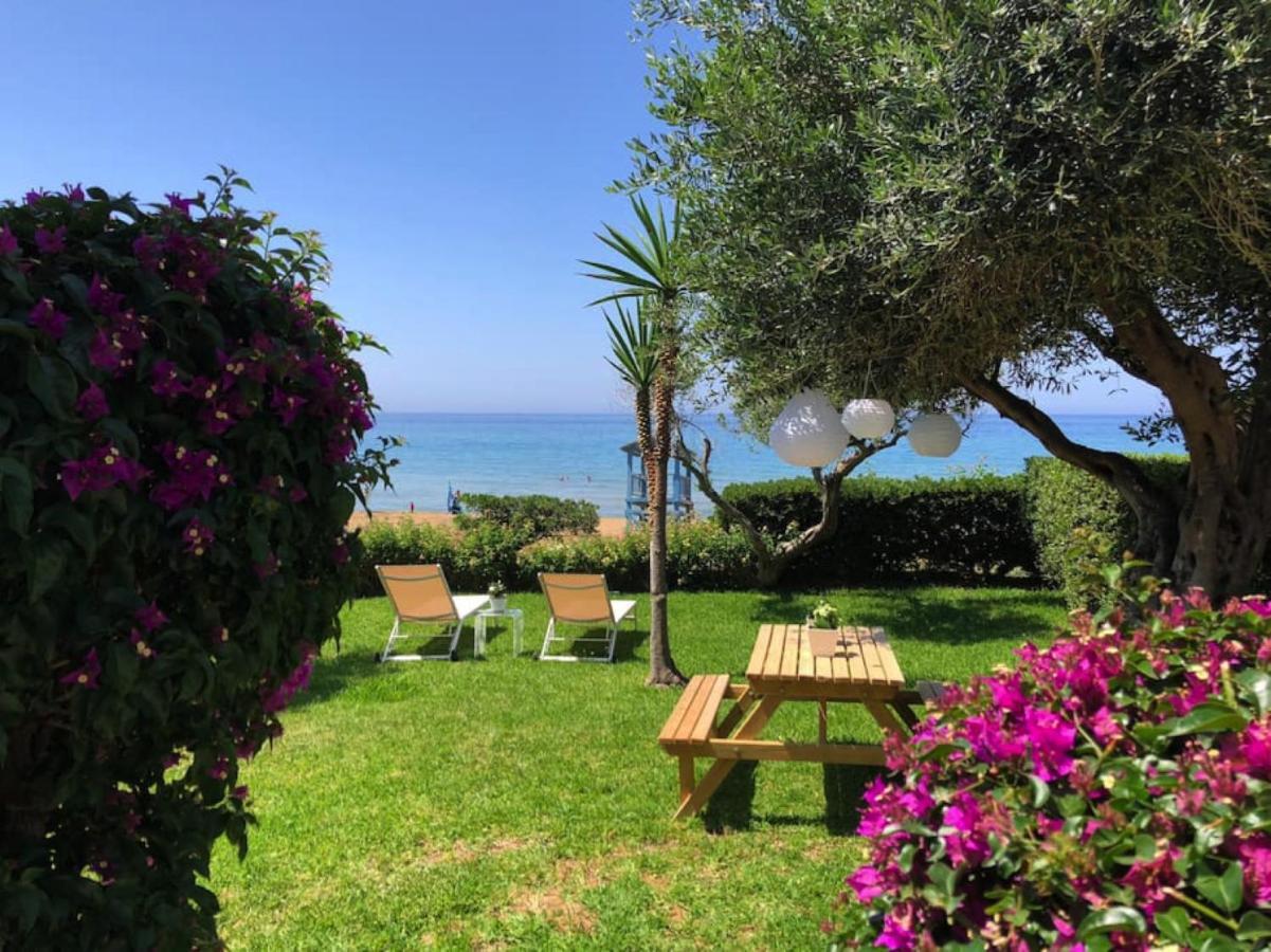 Aqua Seafront Glyfada Corfu Beach House With Garden Ngoại thất bức ảnh